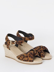 Animal - Simply Be Twist Front Espadrille Wedge Sandals - תמונה 3 מתוך 4