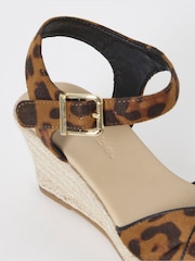 Animal - Simply Be Twist Front Espadrille Wedge Sandals - תמונה 4 מתוך 4