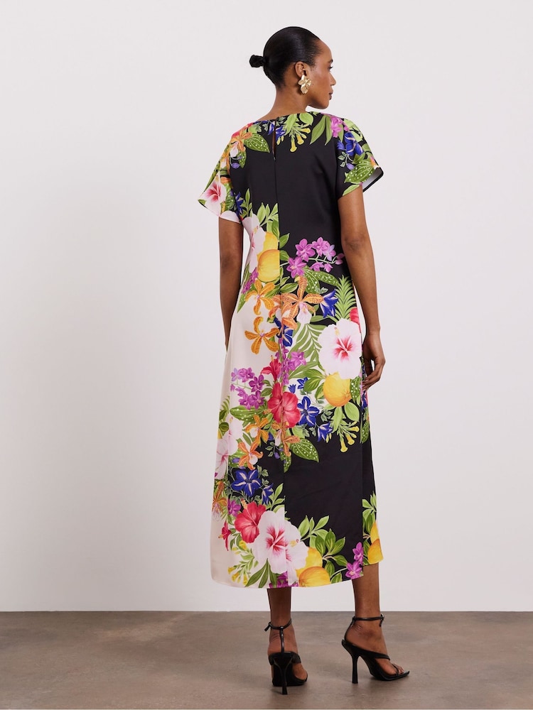Joanna Hope Natural Printed Column Dress - Image 2 of 4