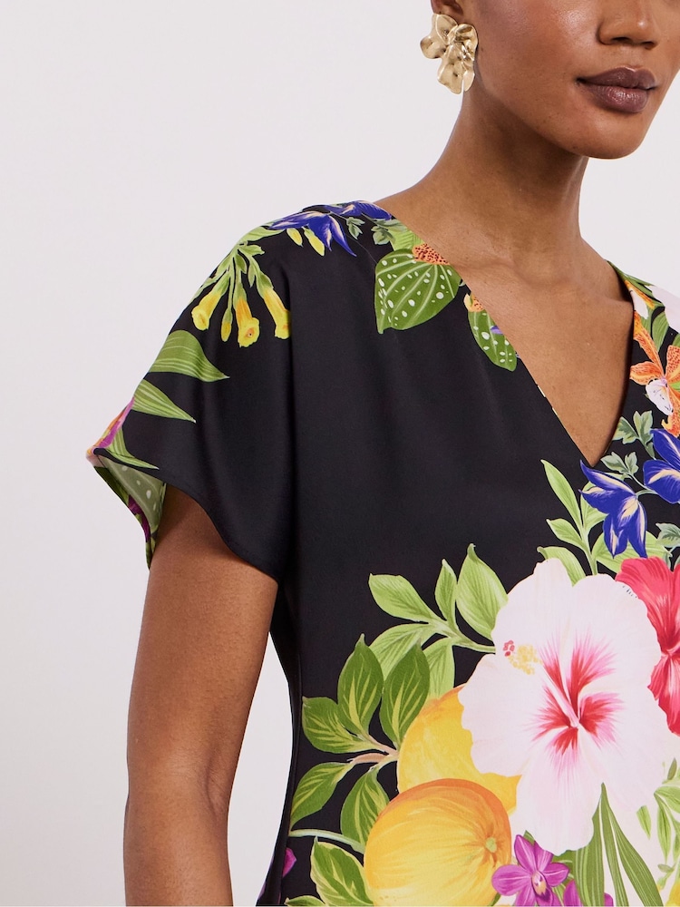 Joanna Hope Natural Printed Column Dress - Image 4 of 4