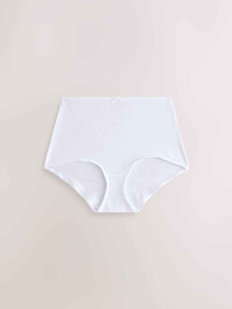 White Full Brief Cotton Rich Knickers 10 Pack - Image 2 of 13