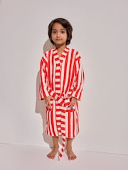 Polarn O. Pyret Striped Terry Dressing Gown - Imagen 1 de 1