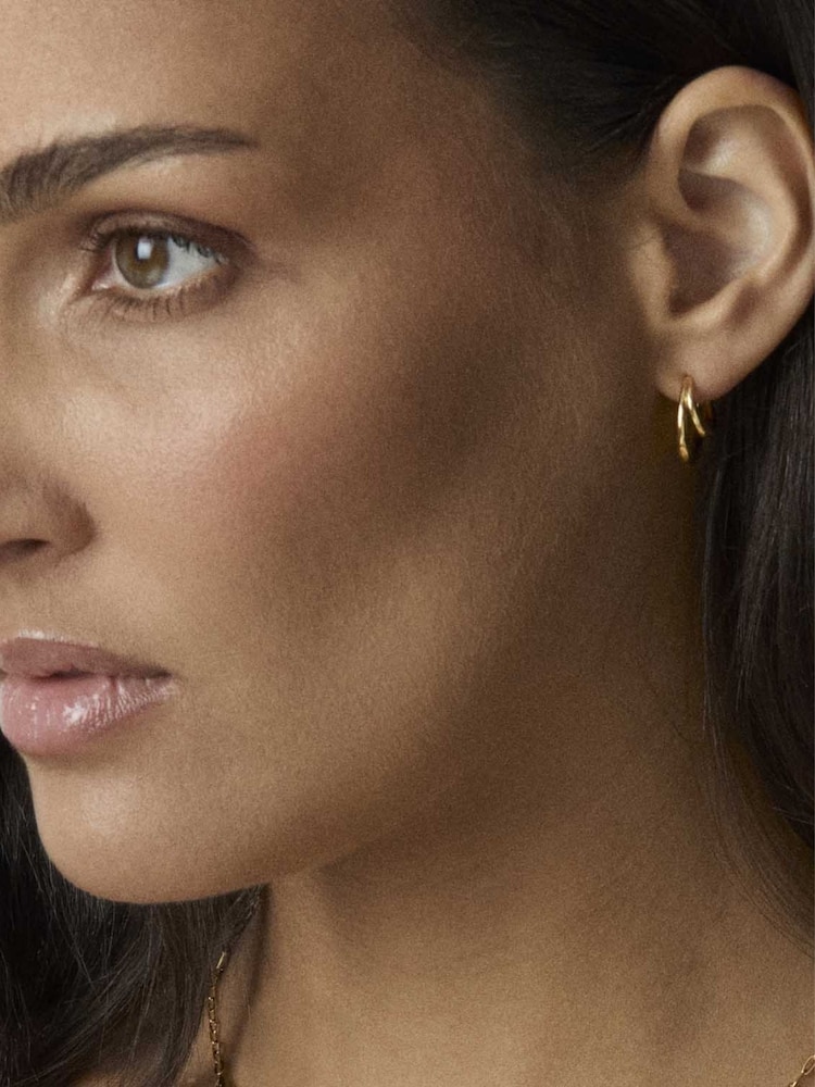 Goldfarben - Dinny Hall Toro Double Hoops - Bild 2 von 4