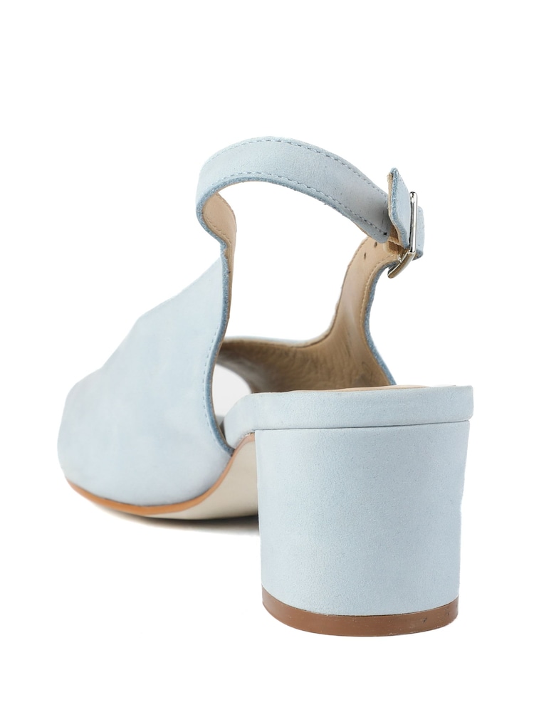 Jones Bootmaker Powder Blue Sonnet Mary Janes Leather Shoes - Image 5 of 5