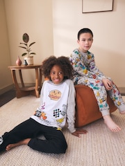 Bright Doodle Long Sleeve Pyjamas 2 Pack (3-16yrs) - Image 1 of 7