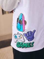 Bright Doodle Long Sleeve Pyjamas 2 Pack (3-16yrs) - Image 6 of 7
