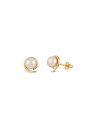 Dinny Hall Gold Tone Toro Pearl Stud Earrings - Image 2 of 3