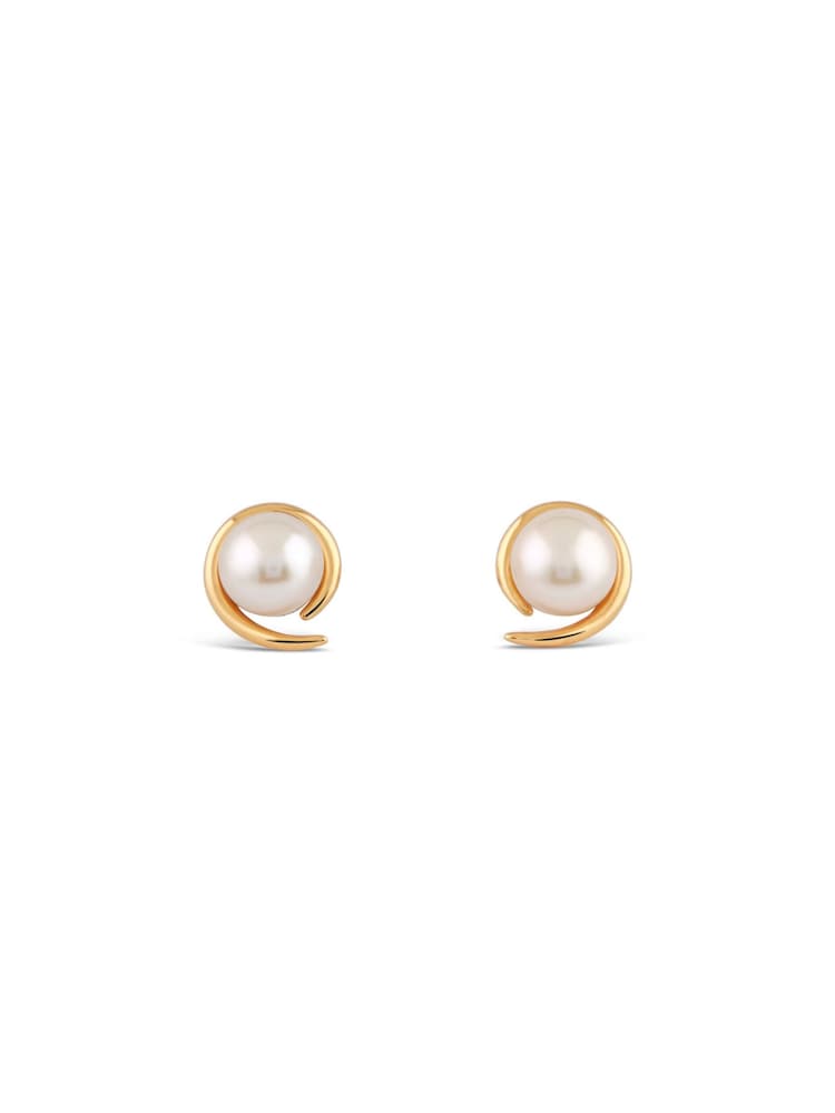 Dinny Hall Gold Tone Toro Pearl Stud Earrings - Image 3 of 3