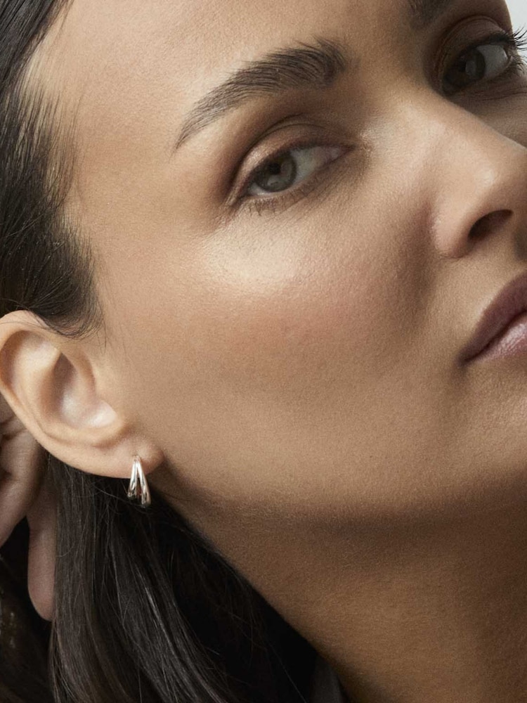 Silberfarben - Dinny Hall Toro Double Hoops - Bild 1 von 3