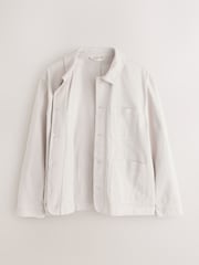 Ecru Neutral Garment Dyed Chore Jacket - Image 7 of 10