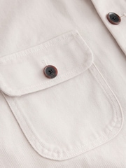 Ecru Neutral Garment Dyed Chore Jacket - Image 9 of 10