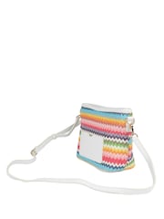 Pink, mehrfarbig - Pavers Geflochtene Schultertasche - Bild 3 von 5