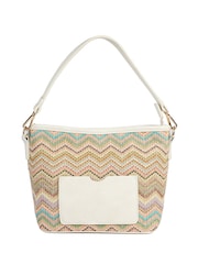 Beige/Mehrfarbig - Pavers Geflochtene Schultertasche - Bild 1 von 5