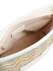 Beige/Mehrfarbig - Pavers Geflochtene Schultertasche - Bild 5 von 5