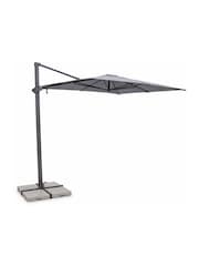 Kettler Slate Grey Luna 3x3m Square Cantilever Parasol - Image 1 of 5