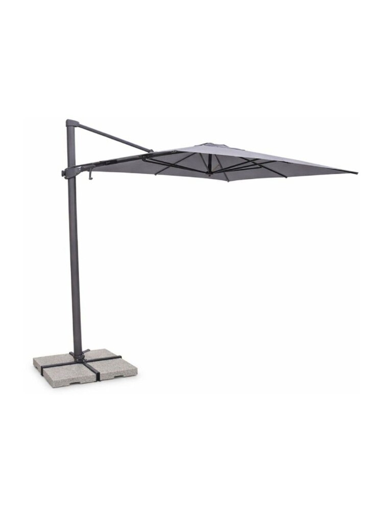 Kettler Slate Grey Luna 3x3m Square Cantilever Parasol - Image 1 of 5