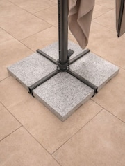 Kettler Slate Grey Orion 3.0m Square LED Cantilever Parasol - Image 3 of 6