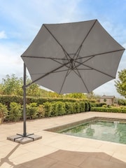 Kettler Slate Grey Orion 3.0m Round LED Cantilever Parasol - Image 2 of 7