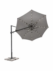 Kettler Slate Grey Orion 3.0m Round LED Cantilever Parasol - Image 3 of 7