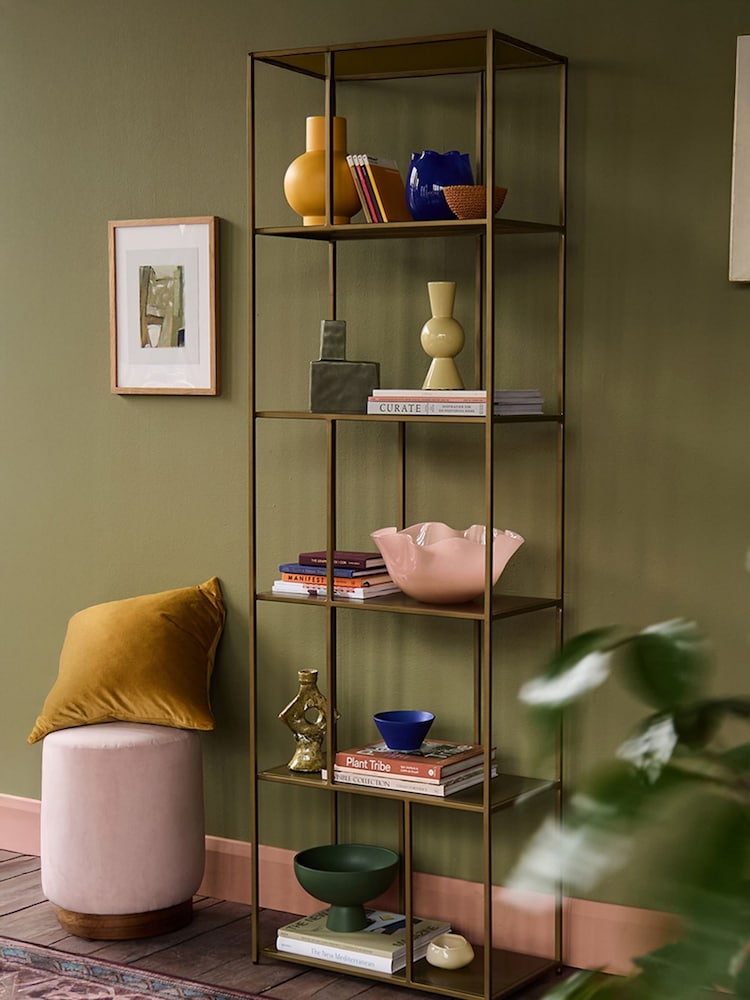 Swoon Brass Aero Shelving Unit - Image 1 of 6
