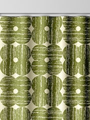 Orla Kiely Olive Textured Flower Made to Measure Curtains - Image 8 of 8