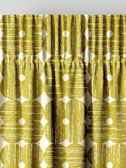 Orla Kiely Yellow Textured Flower Made to Measure Curtains - Image 6 of 8