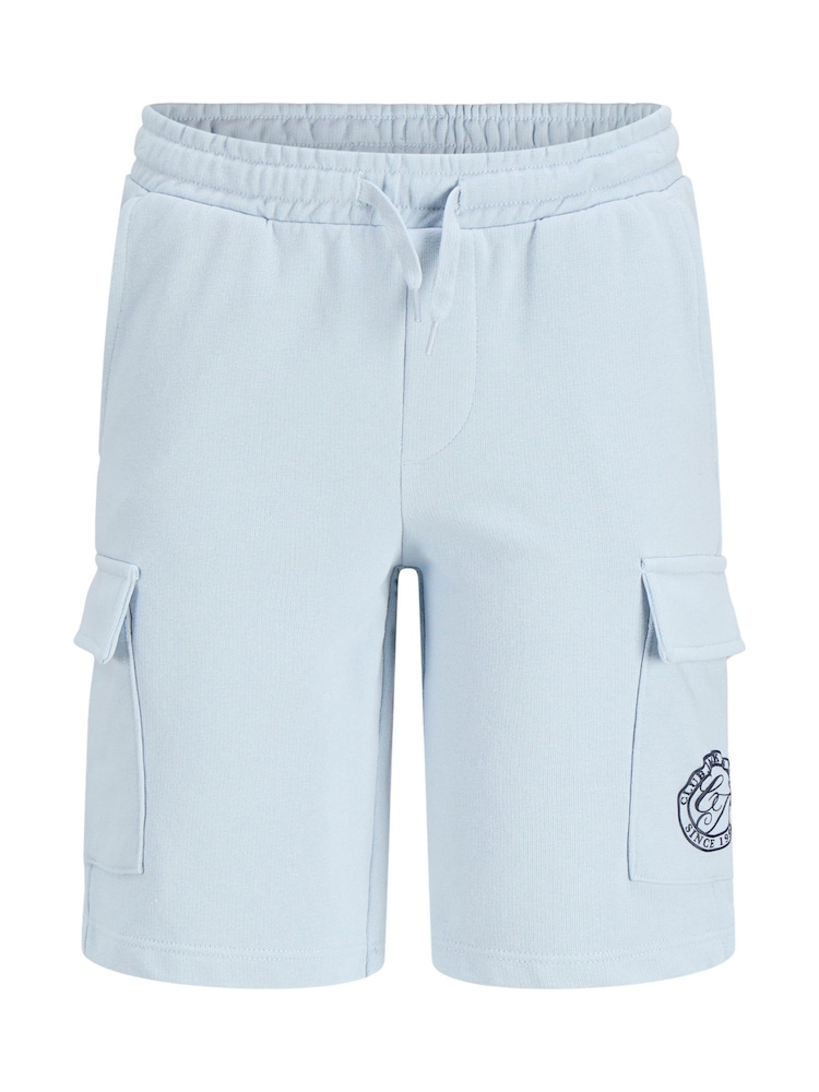 JACK & JONES JUNIOR Polo Top And Sweat Shorts Set - Obraz 3 z 3