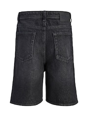 JACK & JONES JUNIOR Black Relaxed Fit Denim Shorts - Image 7 of 7