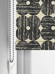 Orla Kiely Charcoal Textured Flower Made to Measure Blinds - Image 5 of 6