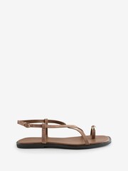 Threadbare Cross Strap Toe Loop Sandals - 圖片 1/1
