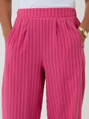 Threadbare Pink Stripe Barrel Leg Trousers - Image 4 of 4