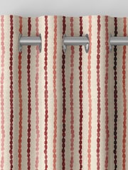 Emily Bond Red Moroccan Stripe Made to Measure Curtains - Image 7 of 9