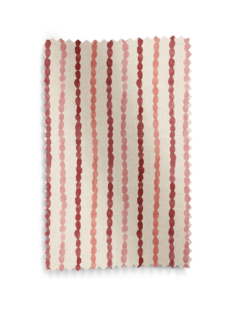 Emily Bond Red Moroccan Stripe Made to Measure Curtains - Image 9 of 9