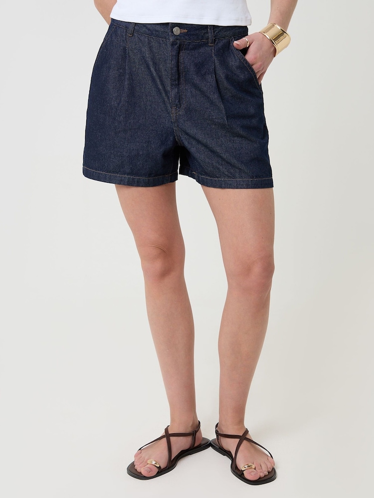 Marinen - Threadbare Denim Skreddersydde Shorts - Bilde 2 av 6