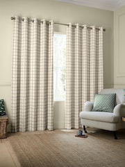 Emily Bond Almond Gingham Made to Measure Curtains - Image 2 of 9