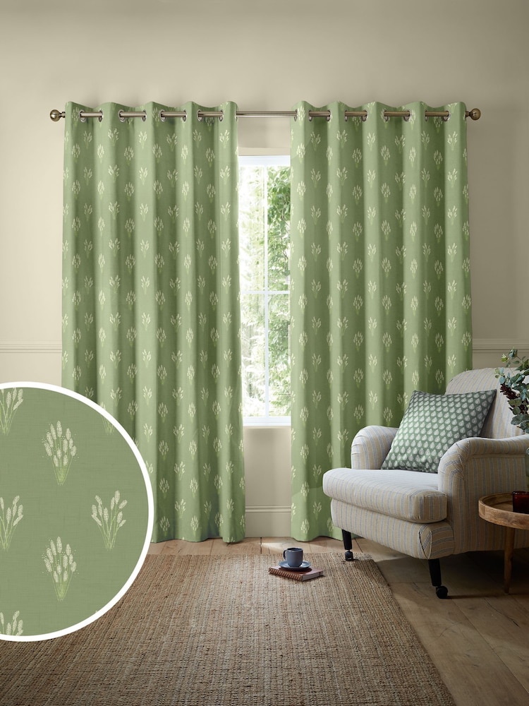 Emily Bond Grass Hetty Made to Measure Curtains - Image 1 of 9
