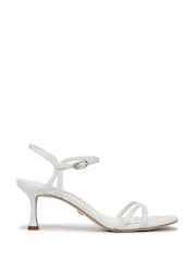 Sam Edelman White Presley Regular Fit Ankle Strap Sandals - Image 1 of 7