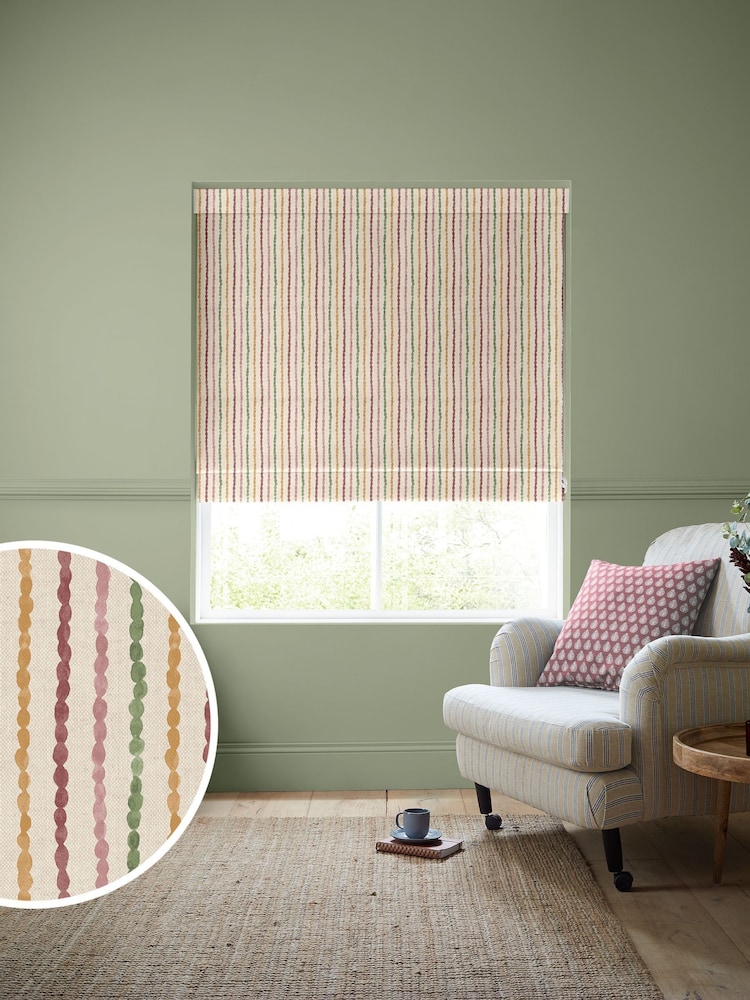 Emily Bond Multi Moroccan Stripe Made to Measure Blinds - Image 1 of 6