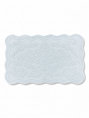 Allure Bath Fashions Blue Scalloped Jacquard Bath Mat - Image 5 of 6