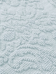Allure Bath Fashions Blue Scalloped Jacquard Bath Mat - Image 6 of 6