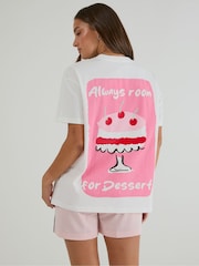 Skinnydip White Always Room For Dessert T-Shirt - Image 1 of 4