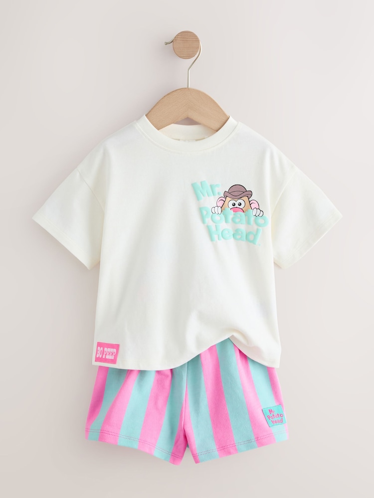 Cream Toy Story Mr Potato Head Short Sleeve T-Shirt and Short Set (3mths-7yrs) - Image 2 of 5