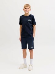 JACK & JONES JUNIOR Navy T-Shirt And Shorts Set - Image 4 of 8