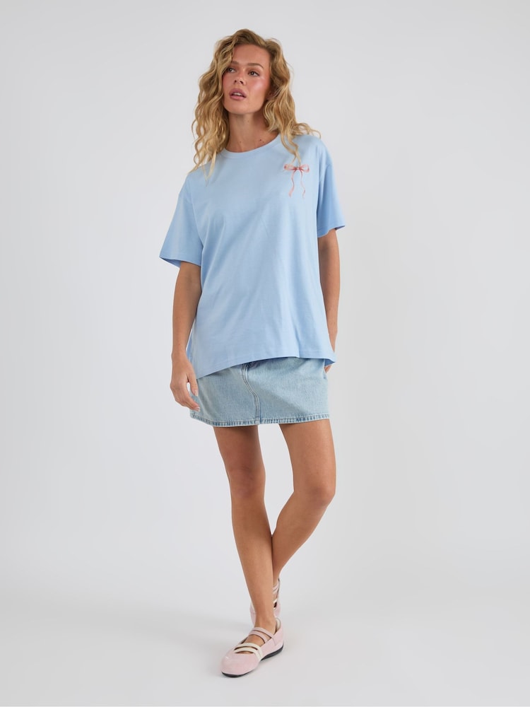 Skinnydip Blue Be Kind To Your Mind T-Shirt - Image 1 of 3