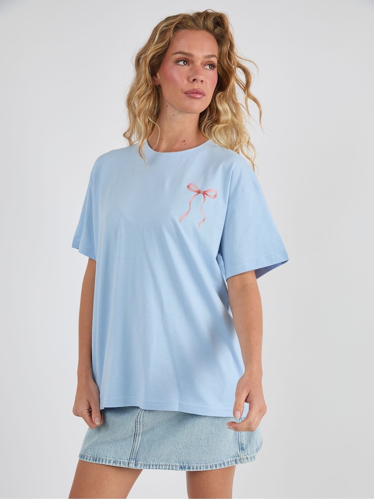 Skinnydip Blue Be Kind To Your Mind T-Shirt - Image 2 of 3