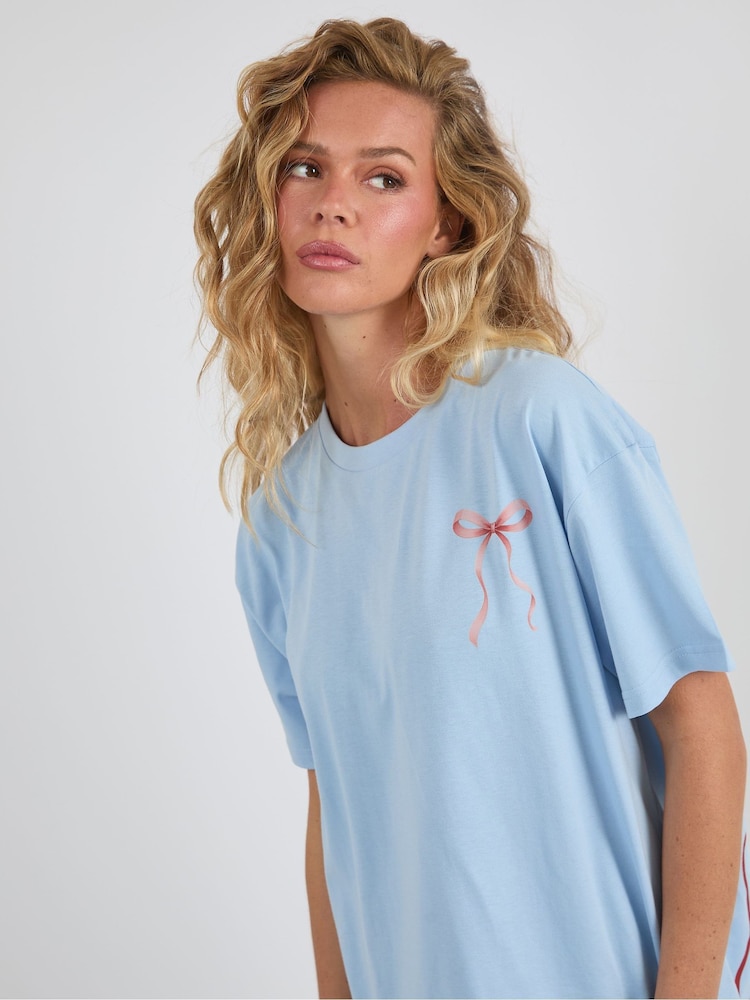 Skinnydip Blue Be Kind To Your Mind T-Shirt - Image 3 of 3