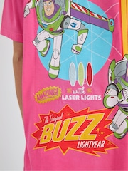 Skinnydip Pink Disney Buzz Lightyear Poster T-Shirt - Image 3 of 4