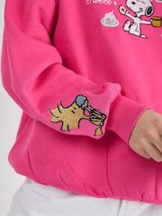 Skinnydip Pink Peanuts x Skinnydip Snoopy Brunch Sweatshirt - Image 3 of 3