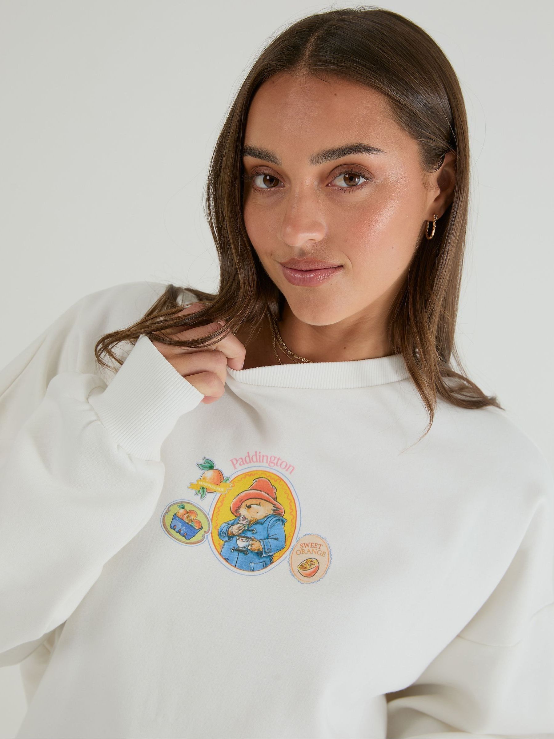 90s Paddington パディントン　プリント　スウェット　トレーナー Buy Skinnydip White Paddington x Skinnydip Marmalade Sweatshirt