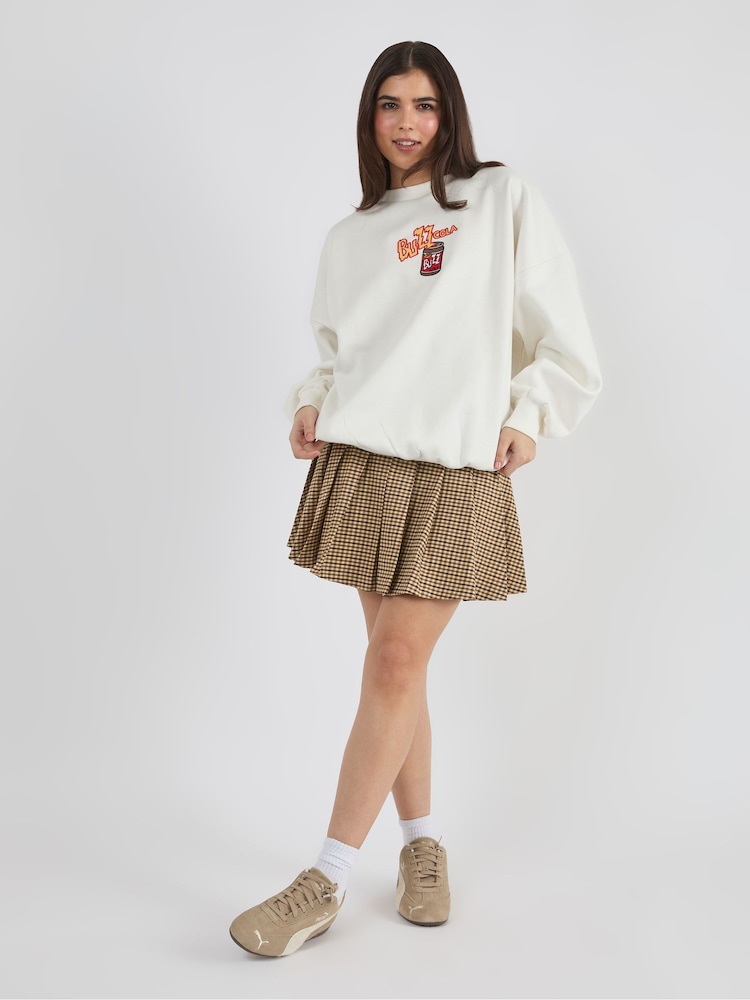 Skinnydip White The Simpsons x Buzz Cola Sweatshirt - Image 2 of 4 Skinnydip White The Simpsons x Buzz Cola Sweatshirt - Image 2 of 4